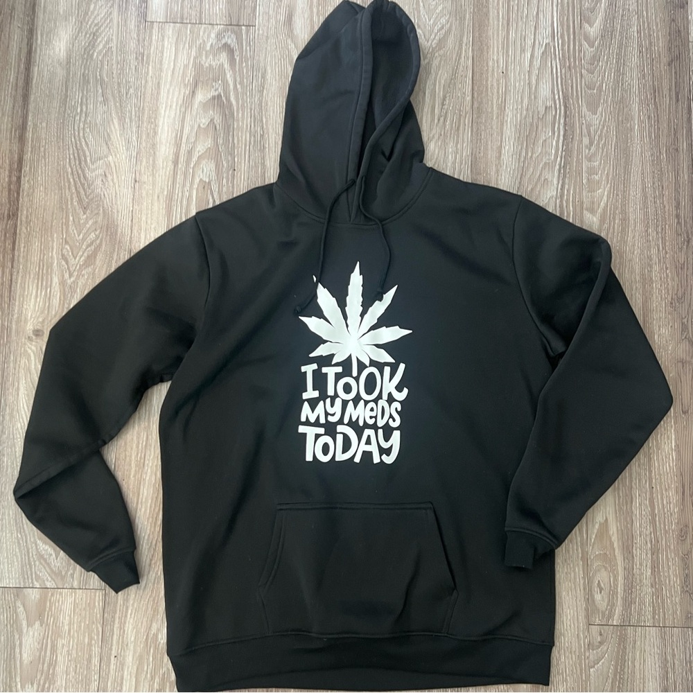 Black Graphic Hoodie